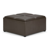 Avalon Square Coffee Table Storage Ottoman
