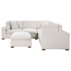 Murtagh Ivory 6-piece Upholstered Modular Sectional Sofa