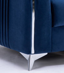 Wenona Blue Velvet Chair