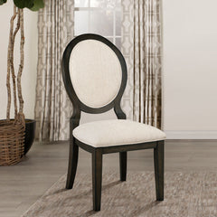 Fulton Dark Cocoa Oval Back Dining Side Chair (2 of Set)