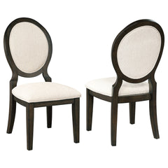 Fulton Dark Cocoa Oval Back Dining Side Chair (2 of Set)