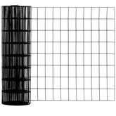 60inch x 50ft Black Vinyl Coated Hardware Cloth 2" X 4" 16Ga Welded Wire Mesh fence, PVC Coated Welded Chicken Wire Fencing, Metal Garden Plant Fencing, for Chicken Coop and Home Improvement