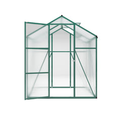 Newly marketed 6x4 FT Gain height windproof aluminum greenhouse Polycarbonate Greenhouse Heavy Duty Walk-in Greenhouses for Outdoor Backyard in All Season