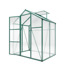 Newly marketed 6x4 FT Gain height windproof aluminum greenhouse Polycarbonate Greenhouse Heavy Duty Walk-in Greenhouses for Outdoor Backyard in All Season