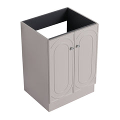 24" Freestanding Bathroom Vanity & 2 Soft-Close Cabinet Doors (KD-Packing)-Excluding Sink