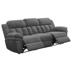 Divine Charcoal Upholstered Power Sofa