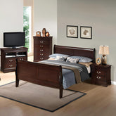 Louis Phillipe G3125A-QB Queen Bed , Cappuccino