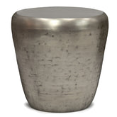 Garvy - Metal Side Table - Antique Silver
