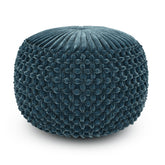 Renee - Round Pouf - Teal