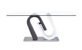 TONY DINING TABLE GREY/WHITE