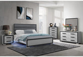 ADELAIDE GREY BLACK 5PC.KING BEDROOM SET