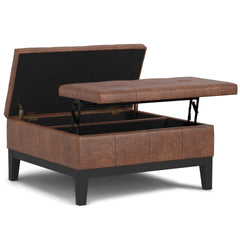 Dover Lift Top Coffee Table Storage Ottoman