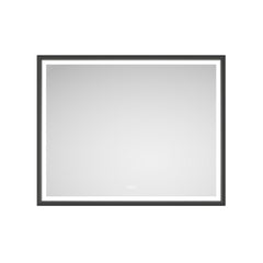 60 x 48 Inch LED Bathroom Mirror with Aluminum Frame, Wall Mounted Vanity Mirror, Anti-Fog, Memory, 3 Colors, Stepless Dimmable