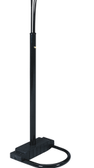 84"H BLACK 5-HEAD CAP STYLE FLOOR LAMP (1PC/CTN) (2.51/32.63)