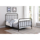 Olaleye Dark Bronze Metal Spindle Full Panel Bed