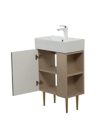 21.6" Vanity Base Only, Open Shelf on the Right, Green 24V06-21LVR-W1920P385635