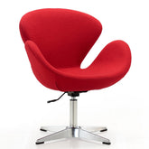 Swivel Lounge Chair in Red
