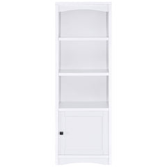 Stott White 3-shelf Engineered Wood Media Tower