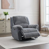 CC P28 Power reclining chair Fabric two tones grey 2ctns