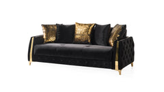 Lust Modern Style sleeper Sofa made with wood in Black (NJ INVENTORY)