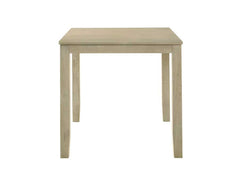Beautiful Cream Color Counter Height 1Pc Dining Pub Height Square Table Dining Room Wooden Furniture