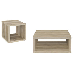 Hermosa Distressed Pine 2-piece Coffee and End Table Set