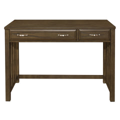 Modern Traditional 1pc Desk with Keyboard Drawer Brown Gray Finish Wooden Furniture