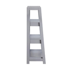 Modern Contemporary Bookcase 3-Shelves Sleek Gray Finish Wooden Furniture 1pc Vertical Toys Storage Display Rack