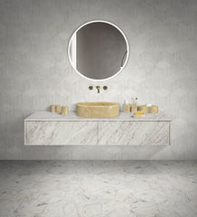 Gold Yellow Beige natural marble bathroom vessel sink, polished finished, natural stone, genuine marble, real marble, 23.6x15.7xH5.9 Inches/600X400XH150 mm