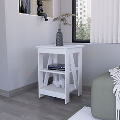 Clio Auxiliary Table, with two shelves