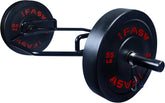 Hex Bar Weights Set Trap Bar Olympic Bumper 55lb Weight Plates Set for Deadlift Weightlifting Bodybuilding - 2 Inch Hexagon Trap Bar with Weights for Exercise & Fitness Home Gyms