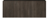 36" MURI Espresso Woodgrain Plywood Cabinet with Door and One Drawer, NO Basin and Top, NO Faucet and Sink Cover