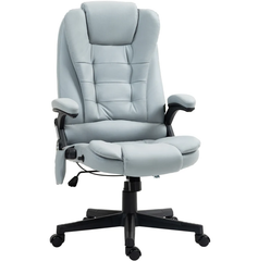 Microfiber Massage Desk Chair,Vibrating Massage Office Chair with Heat with Reclining Backrest