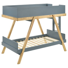 Hicks Blue Twin Over Twin Bunk Bed