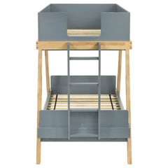 Hicks Blue Twin Over Twin Bunk Bed