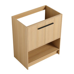 30" Bathroom Vanity, 2 doors, Freestanding Bathroom Cabinet Vanity, Plywood (Excluding Sink)
