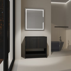 36" Bathroom Vanity, 2 Doors, Freestanding Bathroom Cabinet Vanity, Plywood (Excluding Sink)