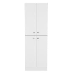 Lynch Kitchen Pantry Storage Cabinet 71" Height, With 4 Doors, 5 Adjustable Shelves, Freestanding Cupboard for Dining Room Living Room, Laundry