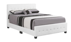 Diamond Elegant Transitional Queen Bed In White