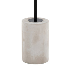 Symbol Contemporary Side Table in Concrete and Black Steel by LumiSource