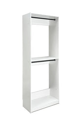 Prosper 32 inch White Wood Walk-in Closet with Two Rods