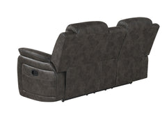 STEBAN GREY CONSOLE RECLINING LOVESEAT