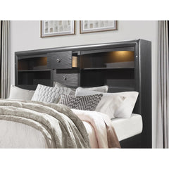 Civic Grey Queen Storage Bed