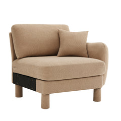 Lucas RSF sofa W/Pillow Polyester -Coffee