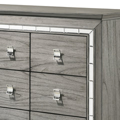 Antares Light Gray Oak Finish Dresser