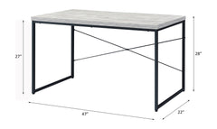 Bob Antique White & Black Finish Writing Desk