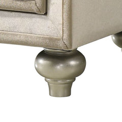 Lucienne Beige Velvet Nightstand