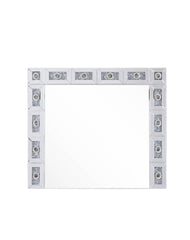 Noralie Mirrored & Faux Diamonds Accent Mirror (Assembled)