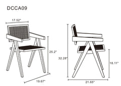 Armchair in Black and Natural