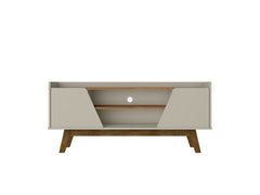 TV Stand in Greige and Brown